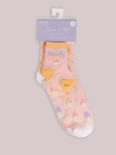 Mama & Me Socks, Mushy Love Image 1