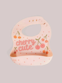 Silicone Bib - Cherry Cute by Doodle By Meg