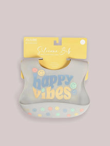 Silicone Bib - Happy Baby Vibes