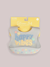 Silicone Bib - Happy Baby Vibes