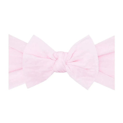 Baby Bling Bows pink knotted fabric headband for babies