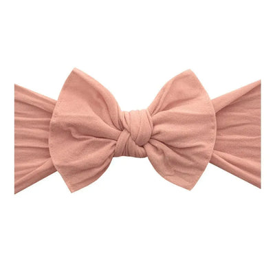 Baby Bling Bows rose gold knotted fabric headband for babies
