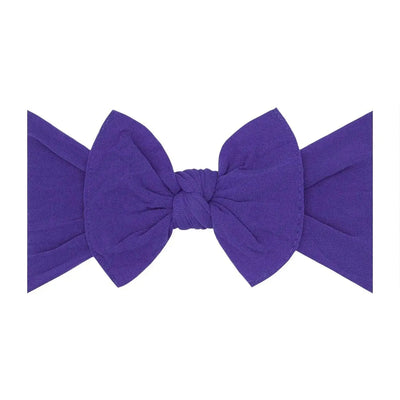 Ultra violet knotted fabric hair bow by Baby Bling Bows