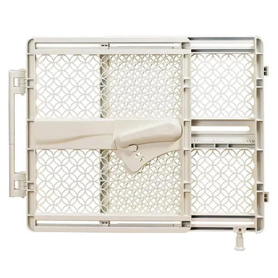 Summer Indoor & Outdoor Multi Function Walk-Thru Baby Gate - Beige Image 1