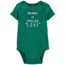 Carter's - Mommy Love Original Bodysuit, Green Image 1