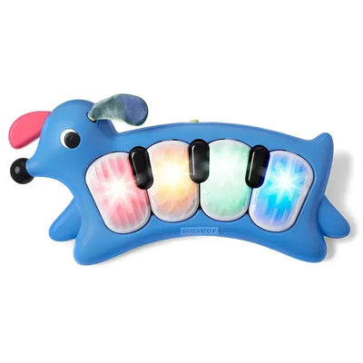 Skip Hop Vibrant Village Light-Up Dog Piano, Blue Image 1