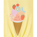 Carter's - Baby Girl Fruit Ice Cream Jersey Tee, Yellow Image 2