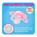 Mam Love & Affection - Daddy (2 Love & Affection Pacifiers & 1 Clip - Girl Image 4